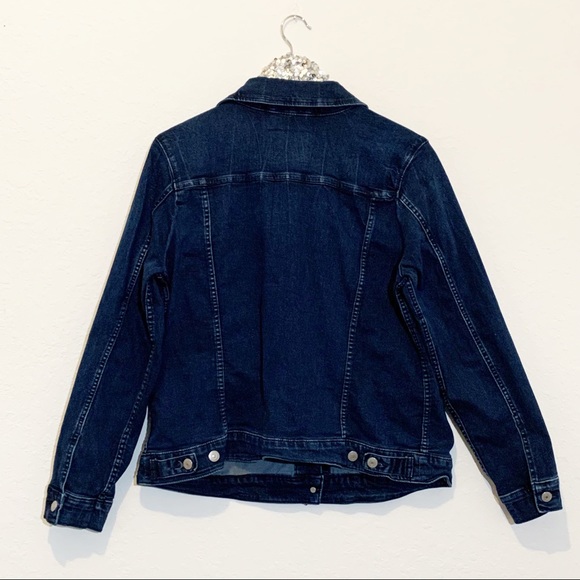 Levi’s Blue Dark Wash Denim Jean Jacket Size XL - Picture 7 of 12